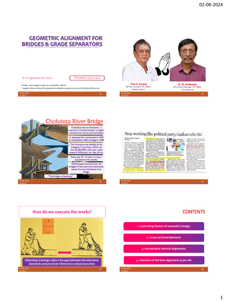 13.11.2024 Batch 13 Geometric Alignment For Bridges & Grade Separators ...