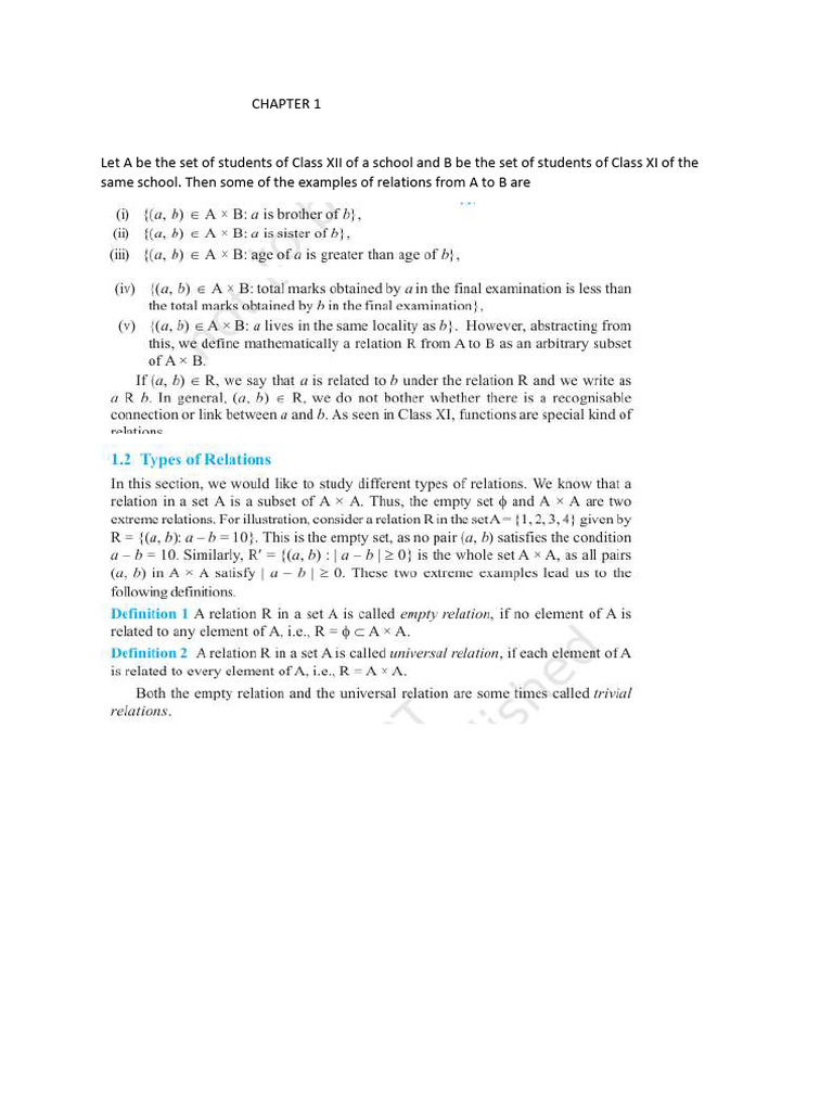 Chapter 1 Definitions, Remarks and Notes | PDF