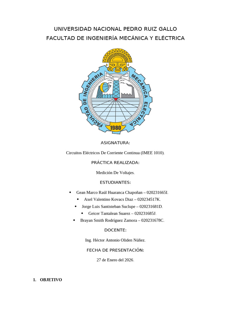Informe #2 de CECC Mod | PDF | Resistencia Eléctrica y Conductancia ...
