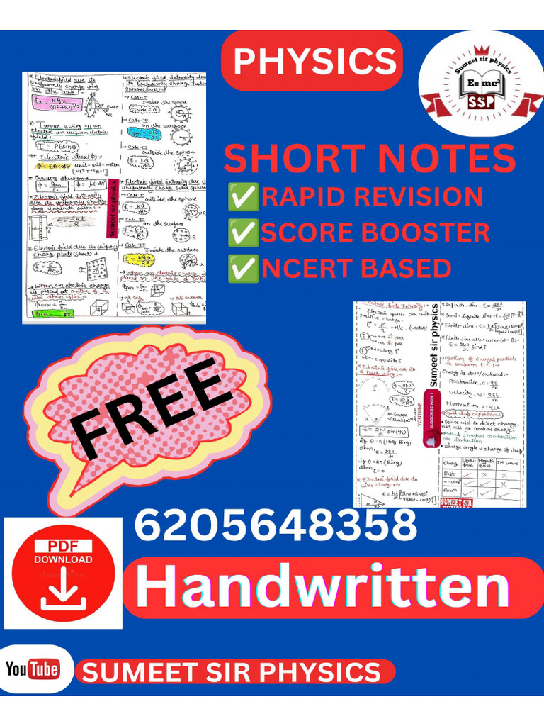 Electrostatics Notes 1 SSP | PDF