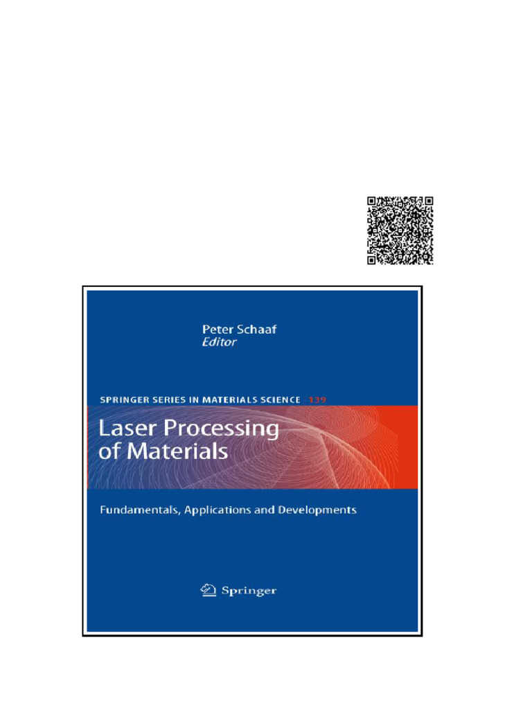 Laser Processing of Materials Fundamentals Applications and ...