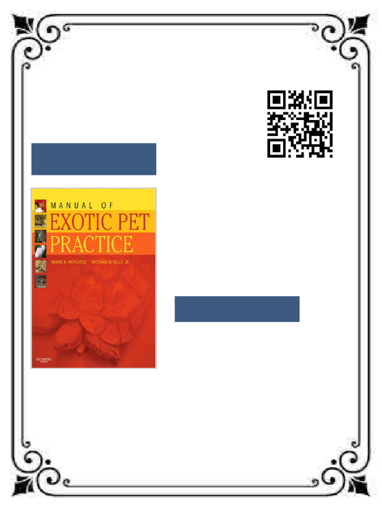 Manual of Exotic Pet Practice 1st Edition Mark Mitchell ebook testbank ...