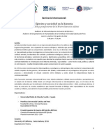 Programa Oficial / Seminario Internacional - Ejército y sociedad en la historia / Métodos y perspectivas de la Nueva historia militar (Lima, 6-7 de agosto 2012)