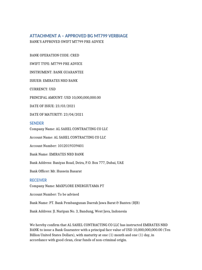 Emirates NBD Editable Letters | PDF