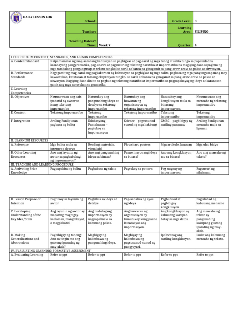 DLP Competency #7 | PDF