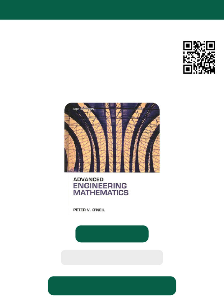 Advanced Engineering Mathematics 6th Edition Peter V. O'Neil Ebook ...