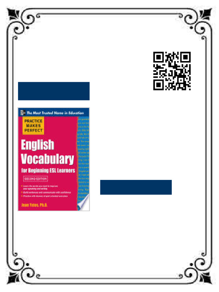 Practice Makes Perfect English Vocabulary For Beginning ESL Learners ...