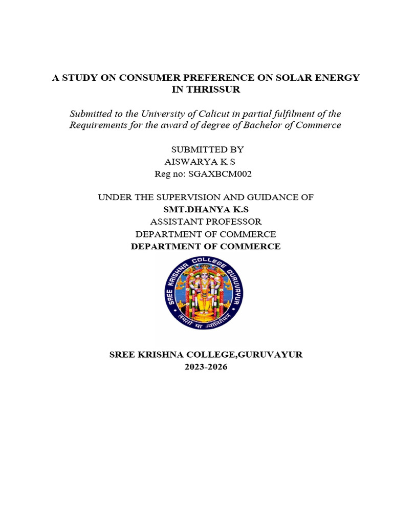 Final | PDF | Solar Power | Renewable Energy