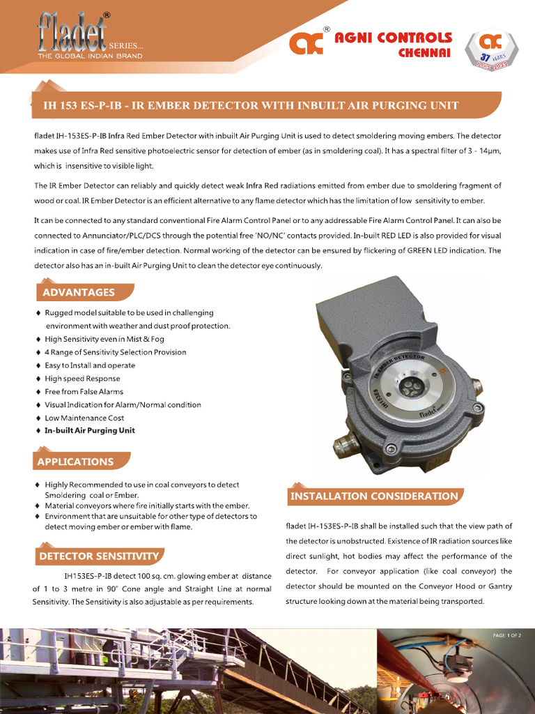 2.13. Ih153 Es - P - Ib - Ember Detector With Inbuilt Air Purging ...
