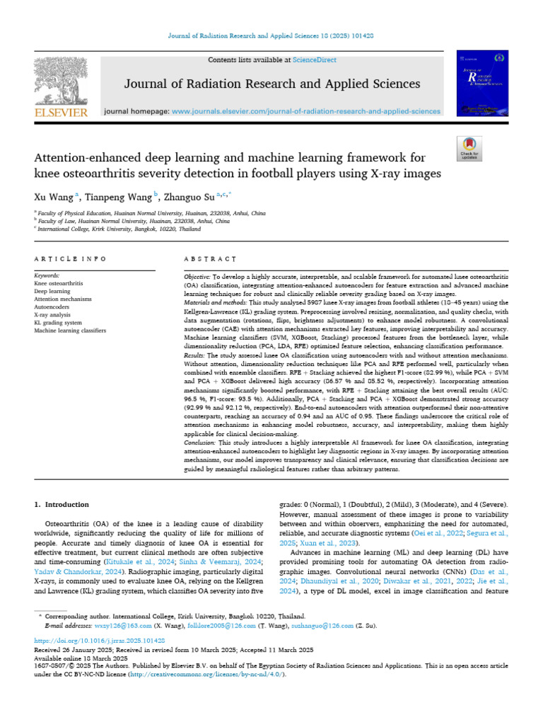 Attention-Enhanced Deep Learning and Machine Learning Framework | PDF ...