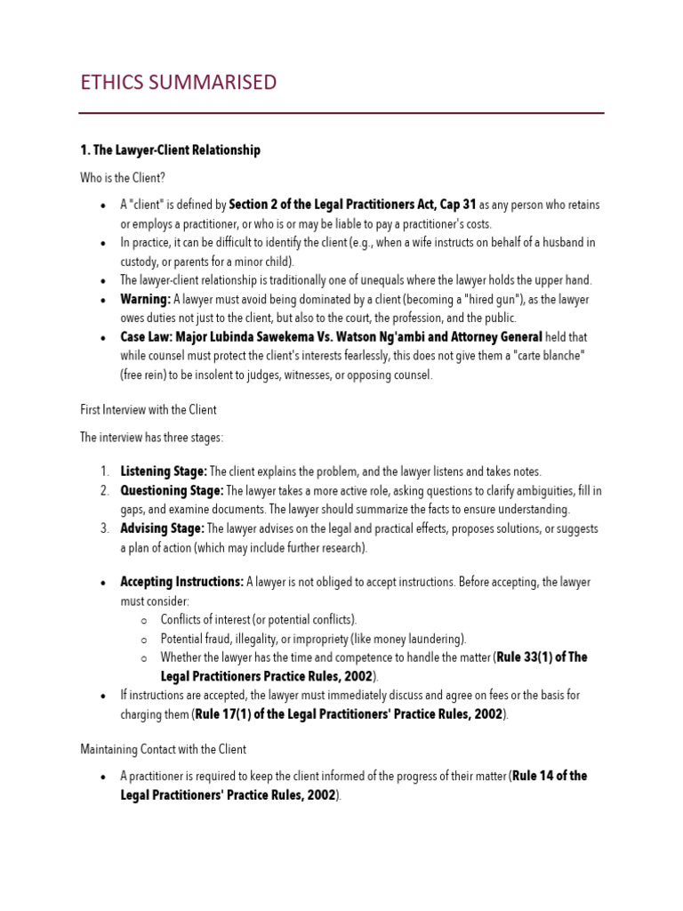 ZIALE Ethics Summarised Notes | PDF | Mediation | Arbitration