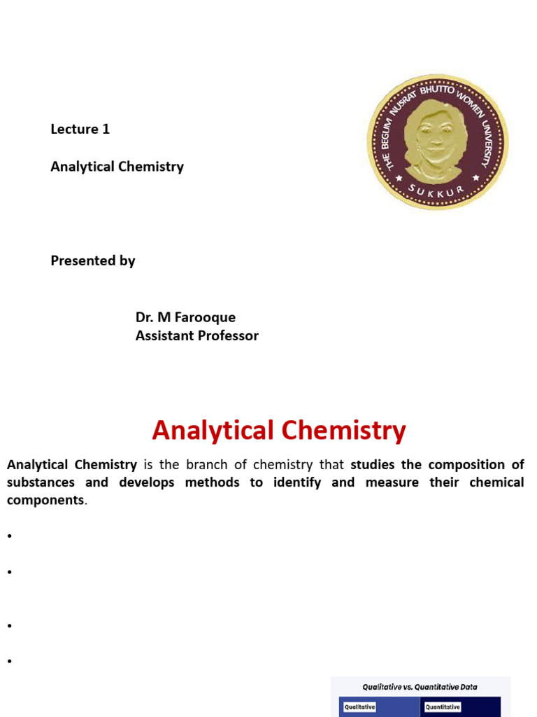 Analytical Chemistry | PDF | Detection Limit | Analytical Chemistry