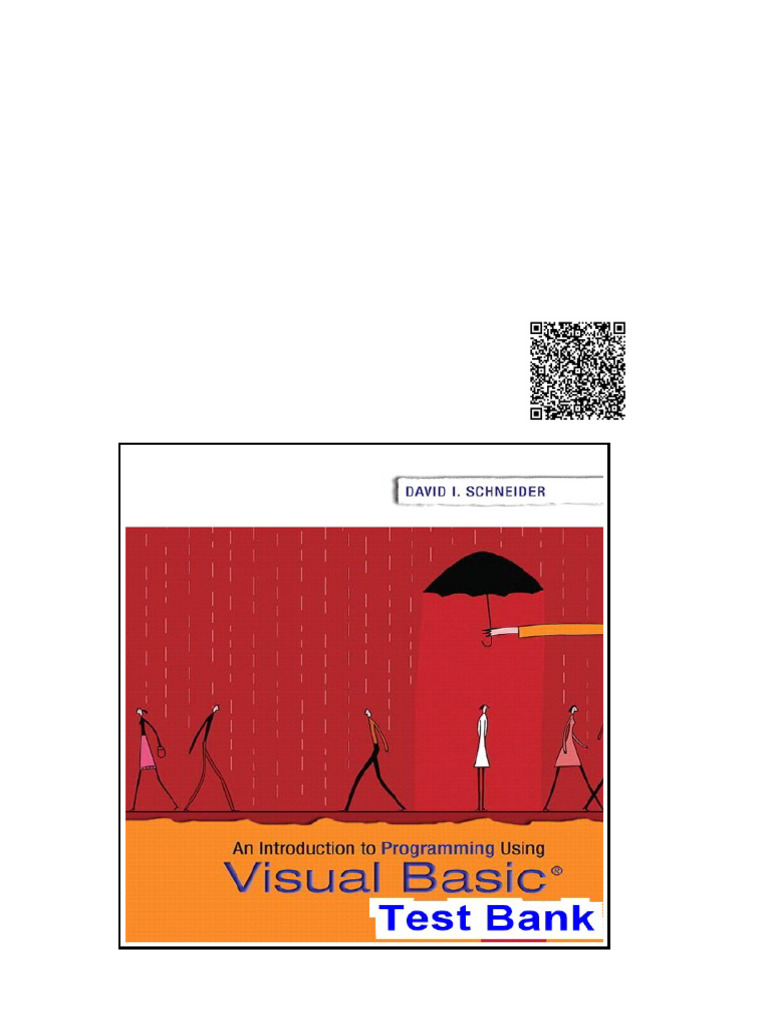 Introduction To Programming Using Visual Basic 10th Edition Schneider ...