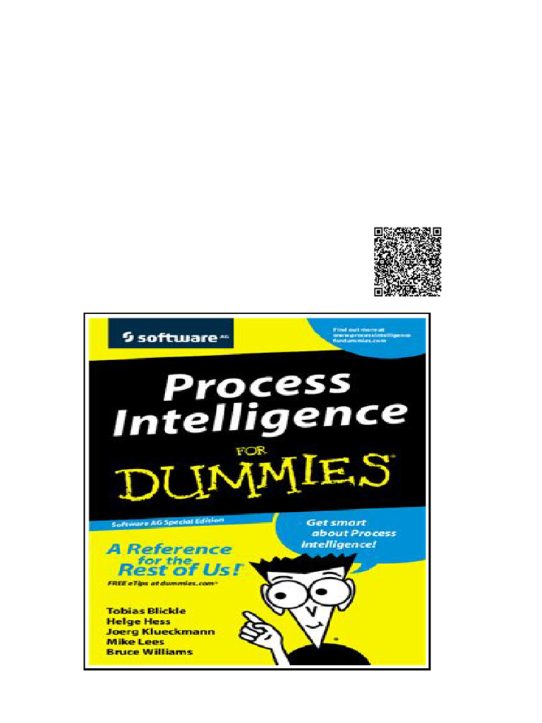 Process Intelligence For Dummies Software AG Special Edition Blickle T ...