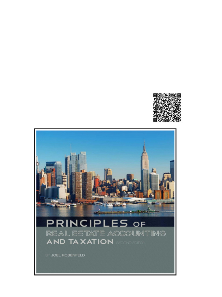 Principles of Real Estate Accounting and Taxation 2nd Edition by Joel Rosenfeld Wei Zhi | PDF ...