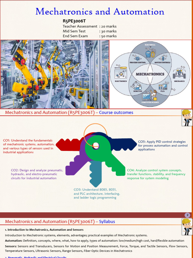 1.1.introduction To Mechatronics | PDF | Mechatronics | Automation