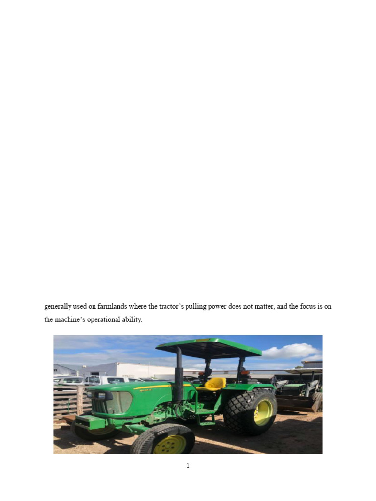 Lecture 2 - Tractor Layout | PDF | Tractor | Four Wheel Drive