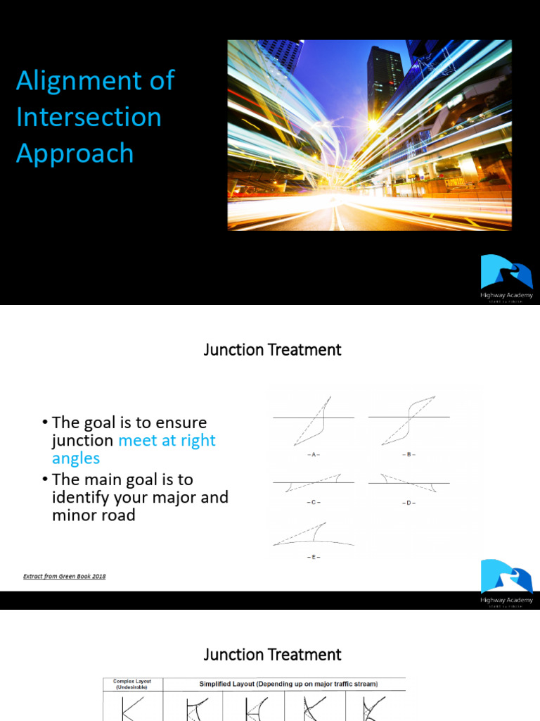 Alignment of Intersection Approach | PDF