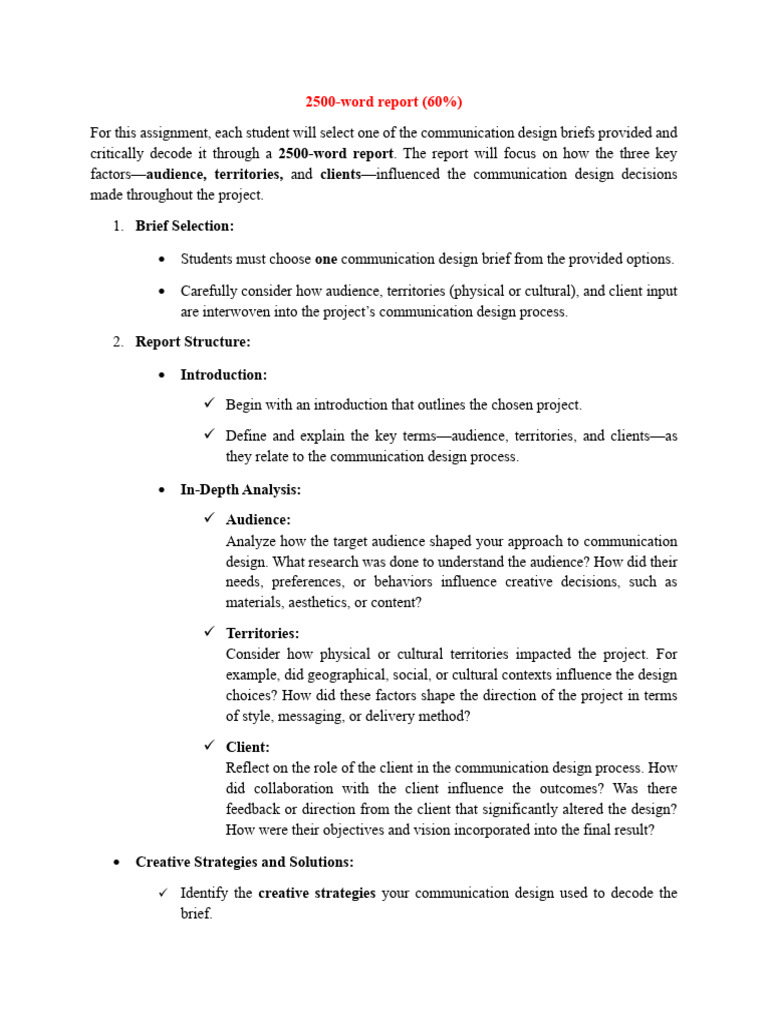 Assignment 2. 2500 Word Report-1 | PDF | Communication | Communication ...