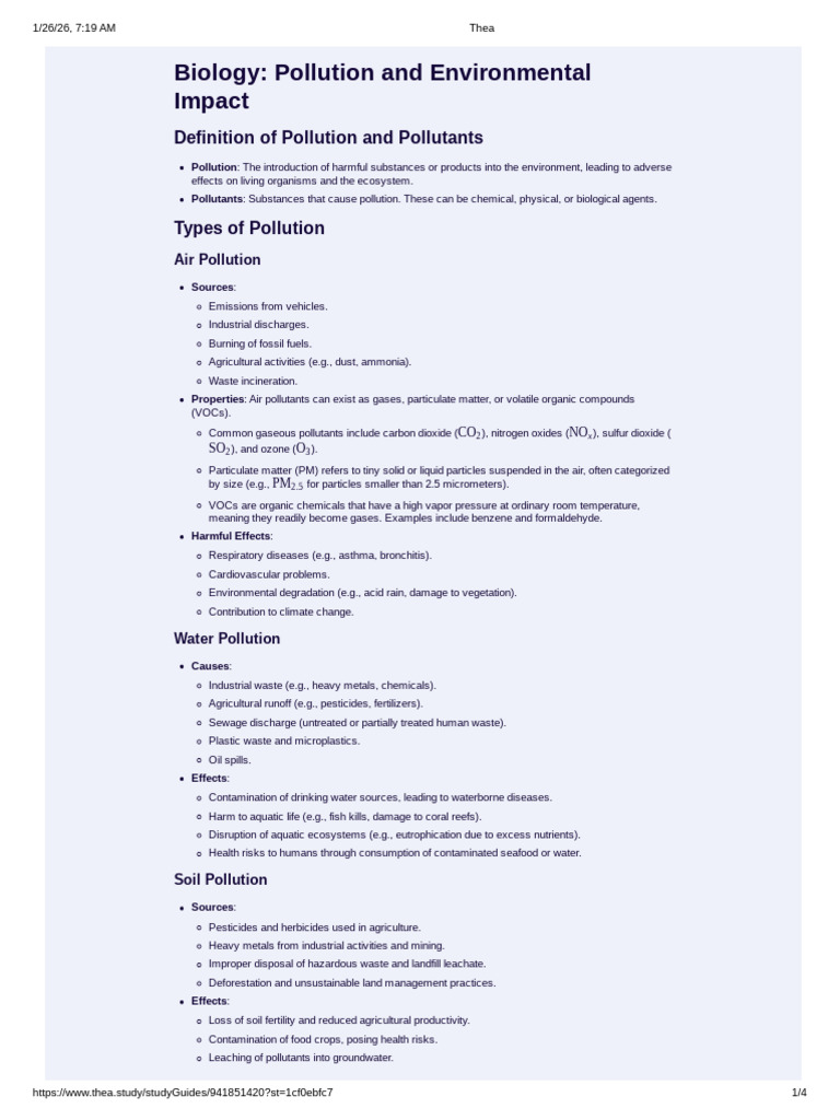 Environmental Pollution | PDF | Air Pollution | Ozone Depletion