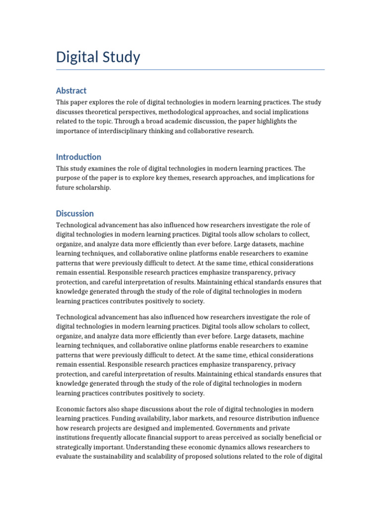 Digital Study | PDF