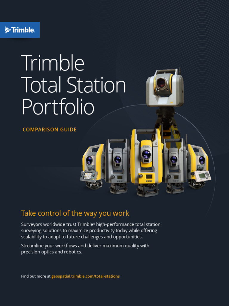 022516-529D - Trimble Total Station Product Comparison Brochure - 1025 ...