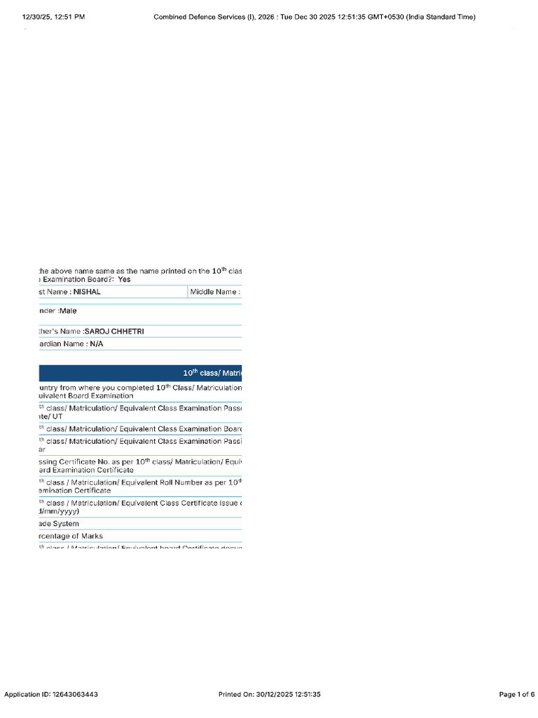cds form | PDF