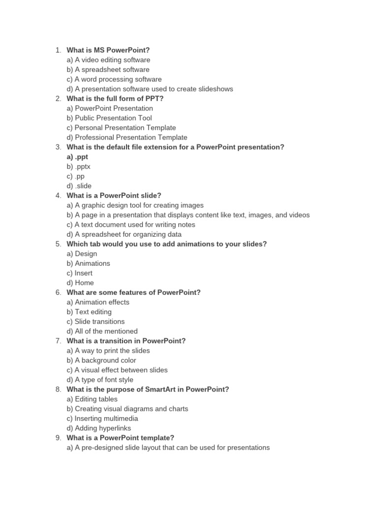 Test of Powerpoint | PDF | Microsoft Power Point | Computing