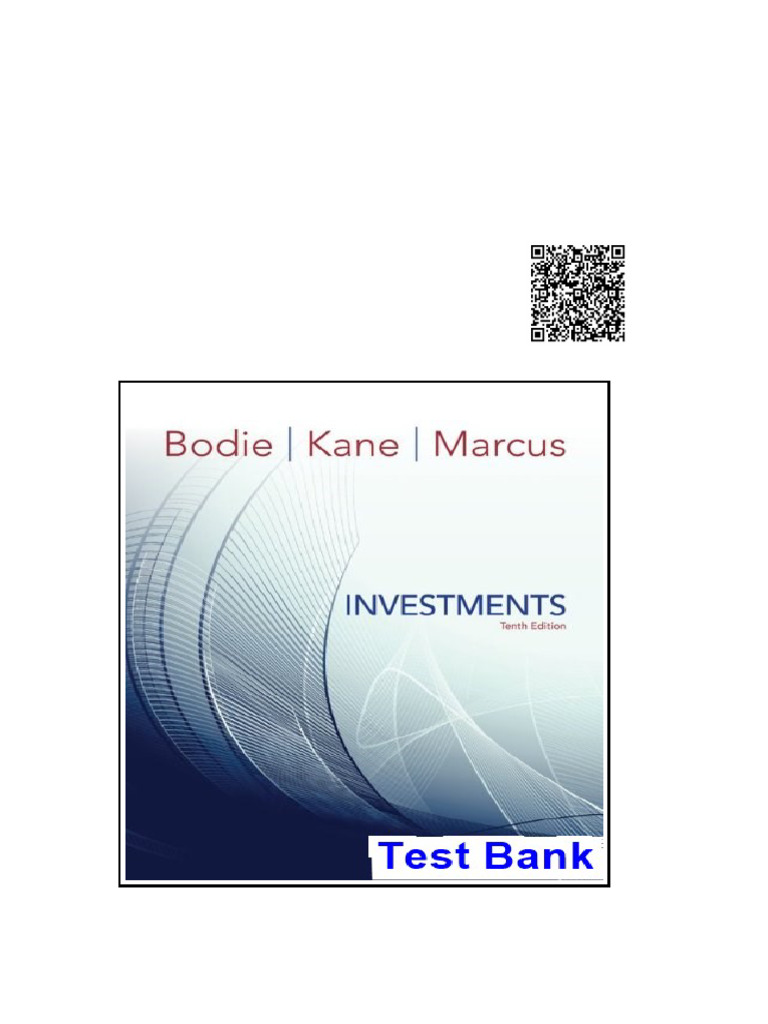 Investments 10th Edition Bodie Test Bank | PDF | Diversification ...