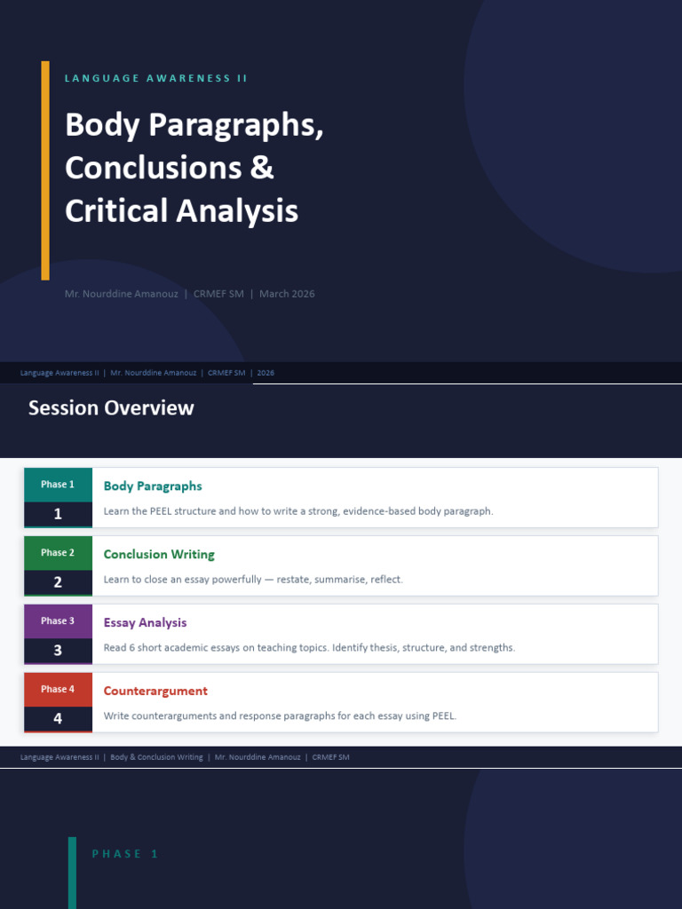 Body Conclusion CriticalAnalysis - Copie | PDF | Motivation | Motivational