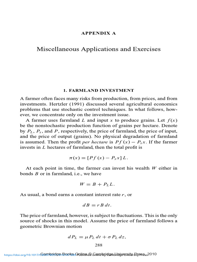Miscellaneous Applications and Exercises | PDF | Futures Contract ...