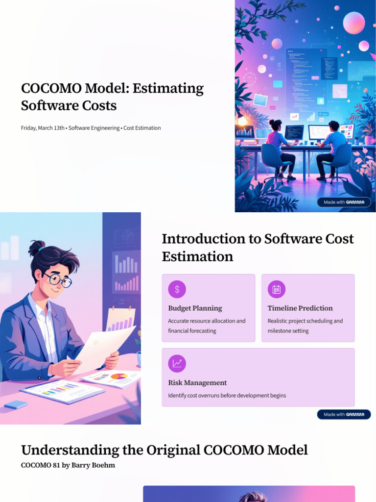 COCOMO Model Estimating Software Costs | PDF | Computing | Information ...