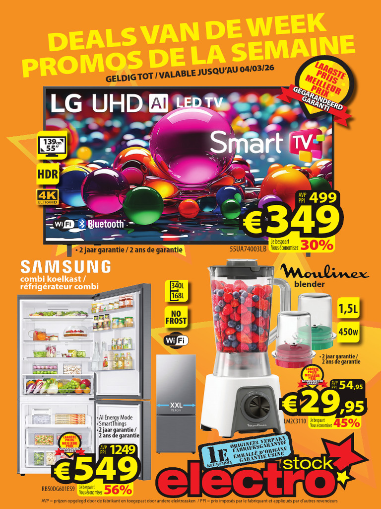 ElectroStock - ElectroStock Promo 2026 FR NL W09 ONLINE+P2 | PDF