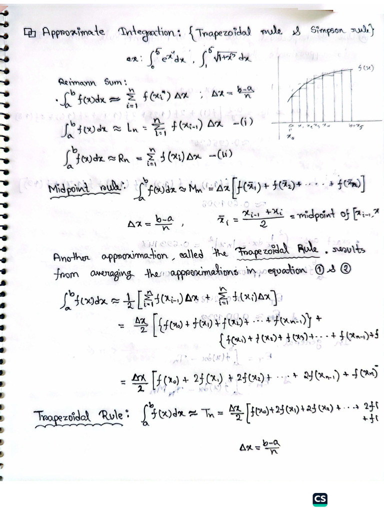 Trapezoidal and Simpsons Rule | PDF