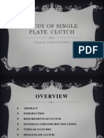 Study of Single Plate Clutch: Presented by:-PANKAJ SHARMA