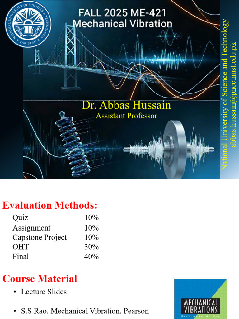 Introduction Mechanical Vibration | PDF | Mathematical Model ...