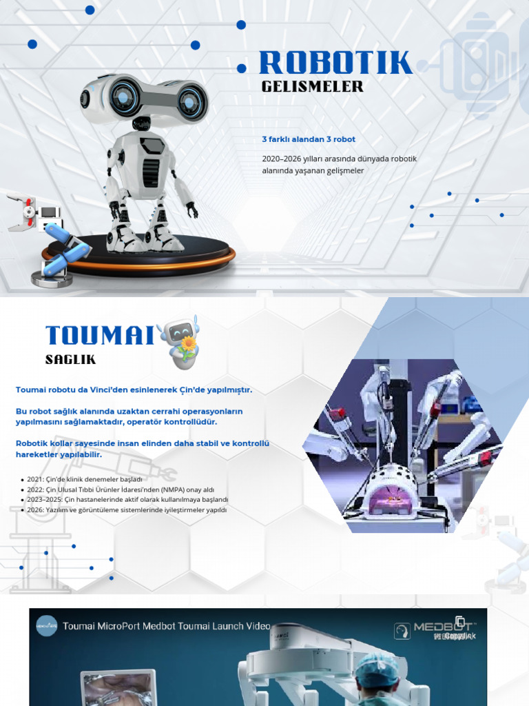 Futuristic Robotic Course Presentation Template | PDF