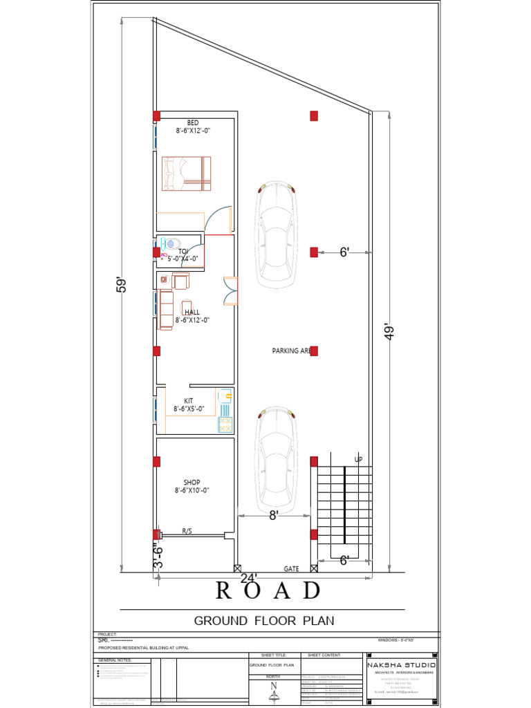 Ground Floor Plan - 2 | PDF | Technical Drawing | Infographics