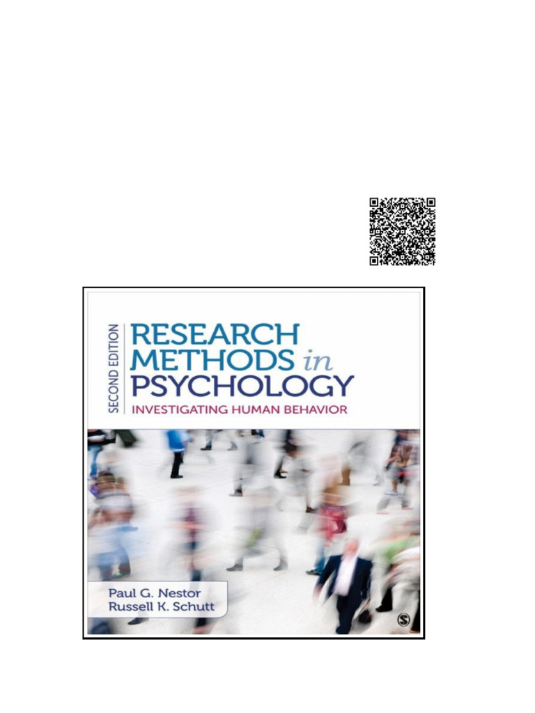Research Methods in Psychology Investigating Human Behavior | PDF