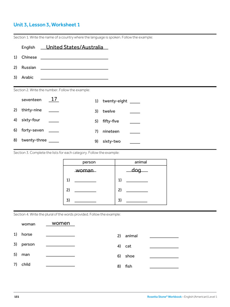 Unit 3, Lesson 3 Workbook | PDF | Linguistics | Human Communication