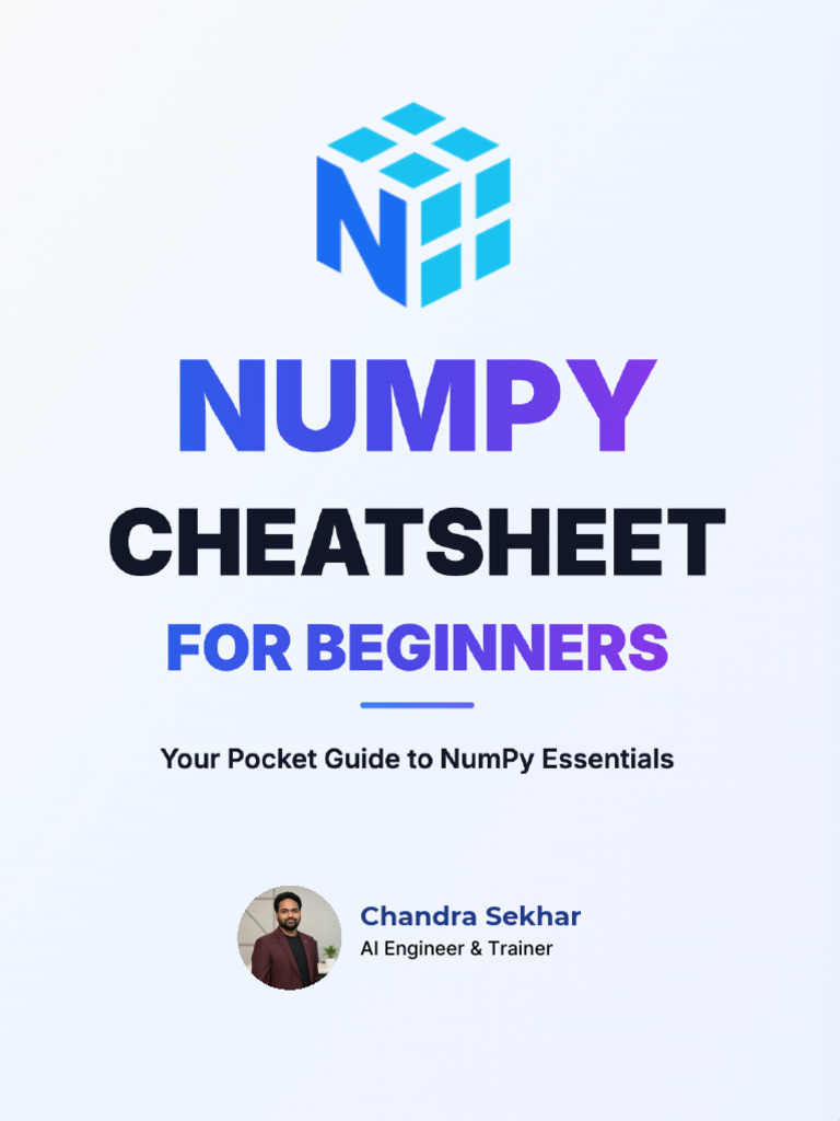 Ultimate NUMPY Cheatsheet | PDF