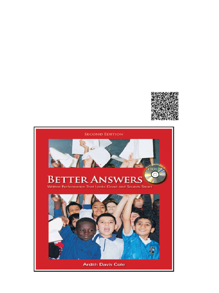 Better Answers Written Performance That Looks Good and Sounds Smart ...