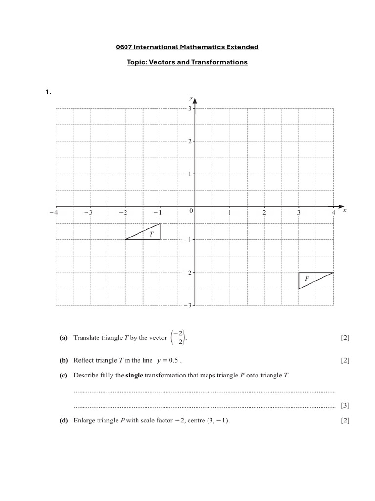 Vector and Transformations | PDF