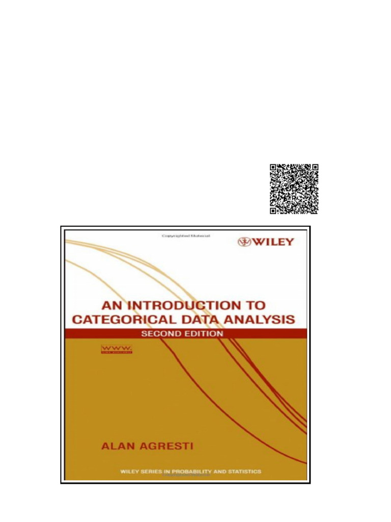 Introduction To Categorical Data Analysis 2nd Second Edition An 4 8 8AB ...