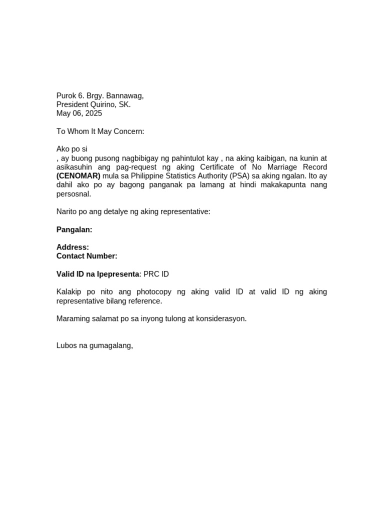 Authorization Layout | PDF