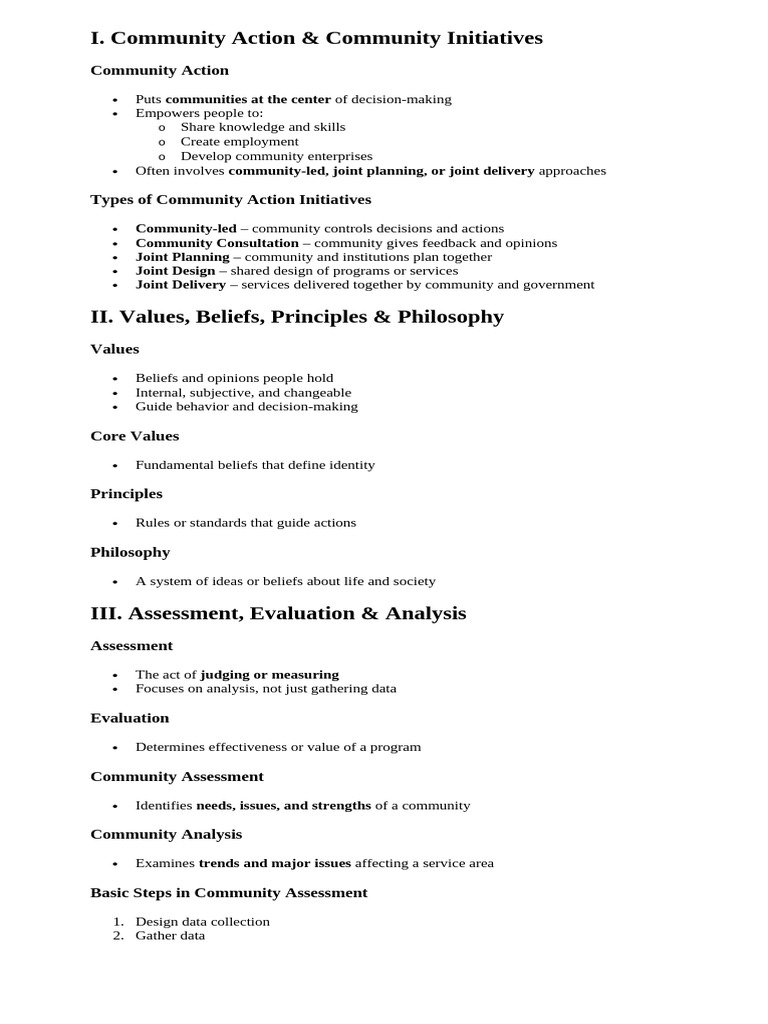 CESC 4th Quarter Reviewer 1 | PDF | Empowerment | Community