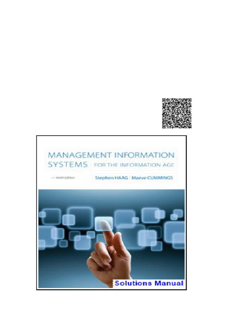 Management Information Systems for the Information Age 9th Edition Haag ...