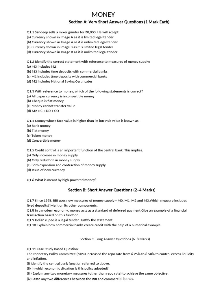 Money | PDF