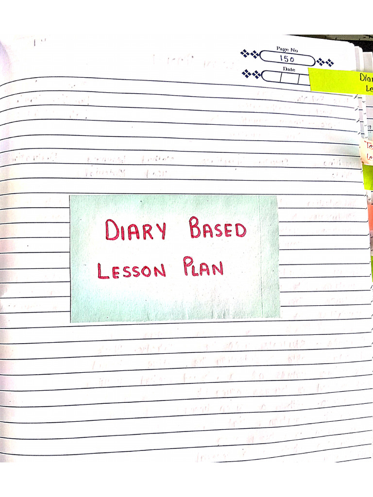 Diary Based Lesson Plans | PDF