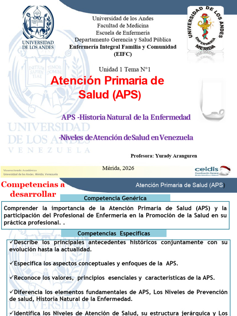 Unidad II Tema 1 Aps 2026 | PDF | Cuidado de la salud | Hospital